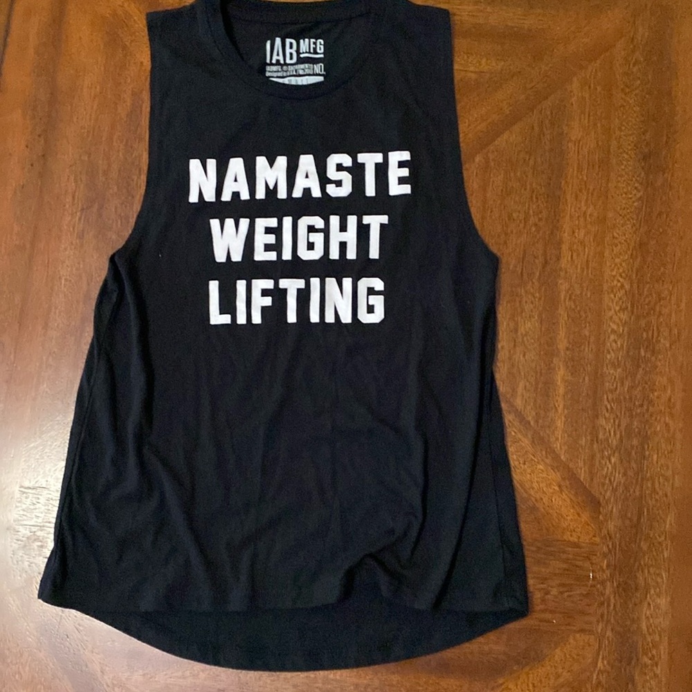 Namaste weight lighting work out, lounge, street west tank top small